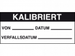 1: Kalibrierungs-Etiketten (Kalibriert)