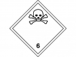 13: Gefahrgutschild Klasse 6.1 - Giftige Stoffe