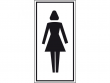 10: Hinweisschild - Toilette für Damen