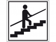 21: Hinweisschild - Treppe mit Geländer
