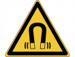 6: Warnschild - Warnung vor magnetischem Feld (gemäß DIN EN ISO 7010, ASR A1.3)