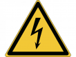 12: Warnschild - Warnung vor elektrischer Spannung (gemäß DIN EN ISO 7010, ASR A1.3)